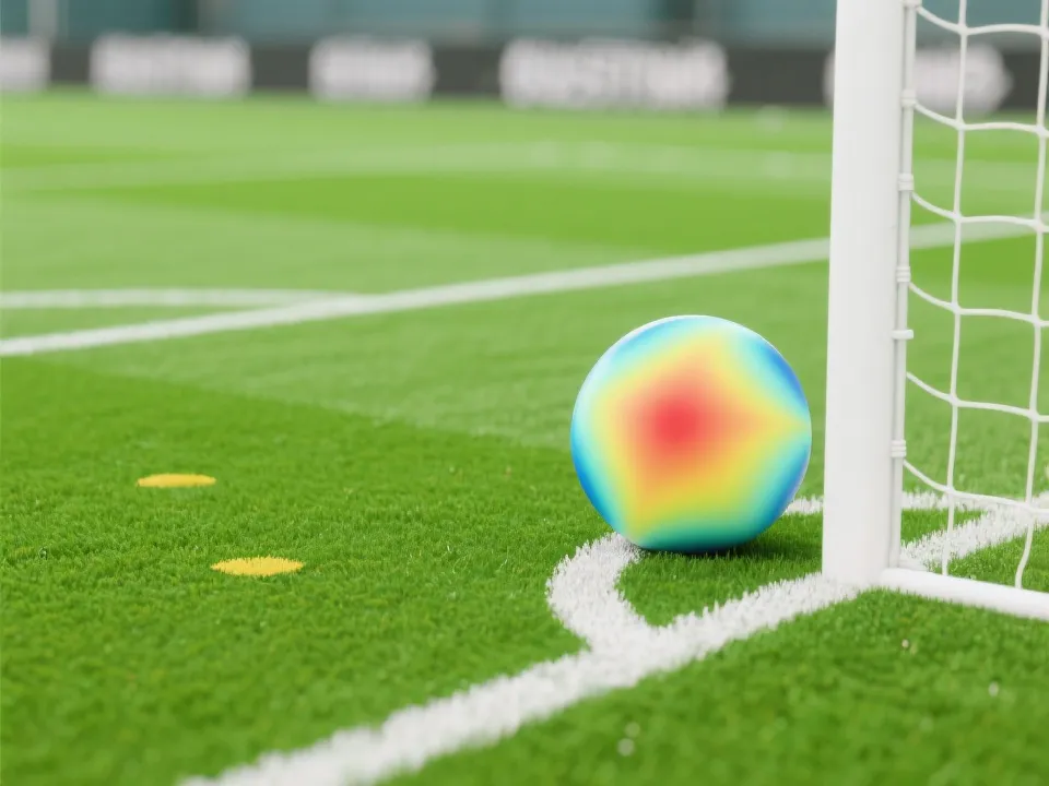 角球热区与边路回合数据示意图