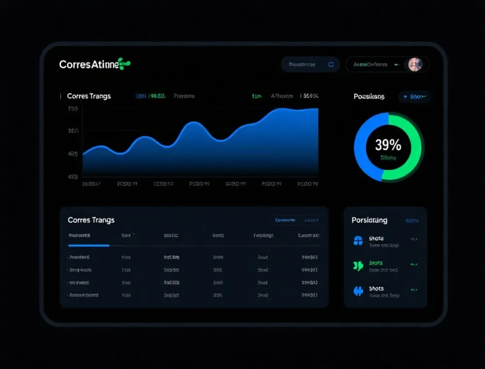 角球趋势与控球射门指标的示意面板